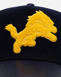 New Era Detroit Lions 'Varsity' 9FORTY A-Frame Strapback Navy