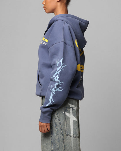 Loiter Solar Zip Hoodie Blue