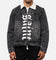Saint Morta Gothic Distressed Denim Jacket Black Shadow