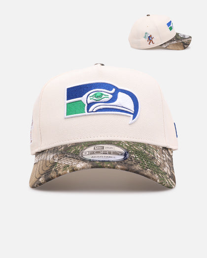 New Era Seattle Seahawks 'Realtree Visor' 9FORTY A-Frame Snapback Cream/Camo