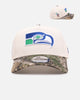 New Era Seattle Seahawks 'Realtree Visor' 9FORTY A-Frame Snapback Cream/Camo
