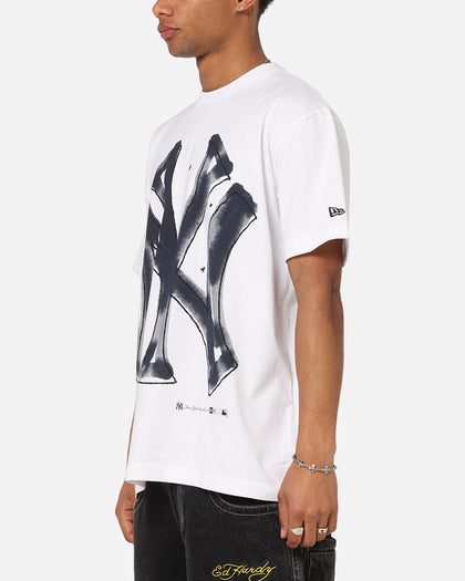 New Era New York Yankees Oversized Paint T-Shirt White