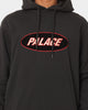 Palace Oval Hoodie Black
