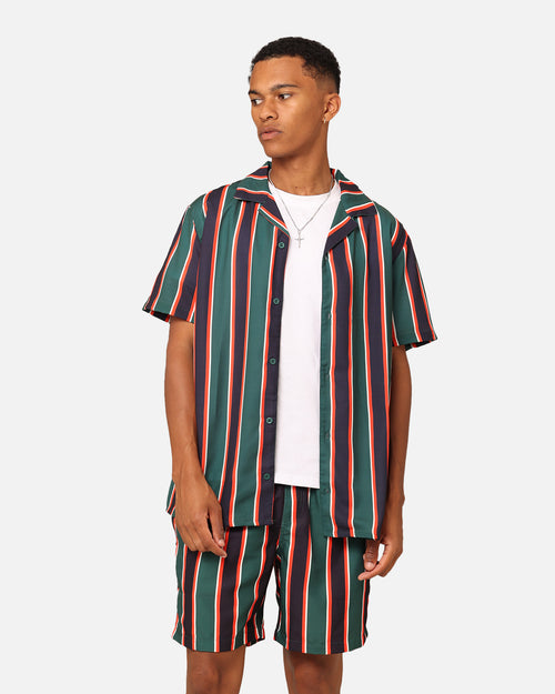 XXIII Steven Stripe Button Up Shirt Multi/Black