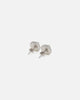Saint Morta Cushion Cut Halo Earrings Iced White Gold
