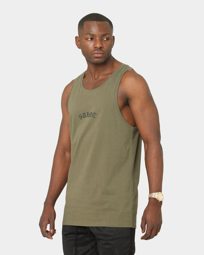 Saint Morta Day Of The Dead Singlet Army Green