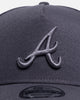 New Era Atlanta Braves "Graphite Tonal" 9FORTY A-Frame Snapback Graphite