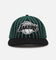 New Era Los Angeles Lakers 9FIFTY Retro Melton Pinstripe Strapback Dark Green/Black