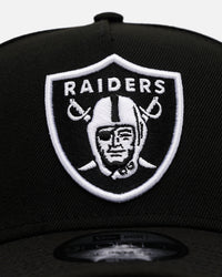 New Era Las Vegas Raiders 'Black And White' 9FORTY A-Frame Snapback Black/White