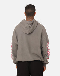 Loiter Wave Break Vintage Hoodie Charcoal