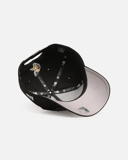 New Era Minnesota Vikings 'Upside Down Logo' 9FORTY A-Frame Snapback Black
