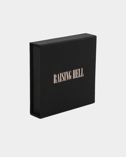 Raising Hell Women's Fine Chain Figaro Stack Necklace Set Gold