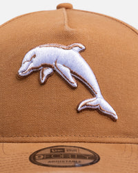 New Era Dolphins 'NRL 2026' 9FORTY A-Frame Snapback Med Beige