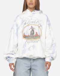 Represent Beach Boys Script Hoodie Blue Tie Dye