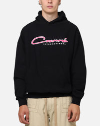 Carre Race Script Hoodie Black