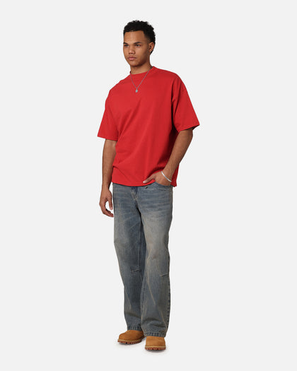 Culture Kings Oversized Blank T-Shirt Red