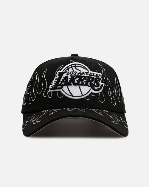 New Era Los Angeles Lakers 'Outline Flames' 9FORTY A-Frame Snapback Black