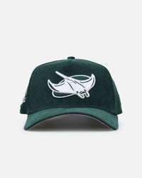 New Era Tampa Bay Devil Rays 'Dark Green Cord' 9FORTY A-Frame Corduroy Snapback Dark Green