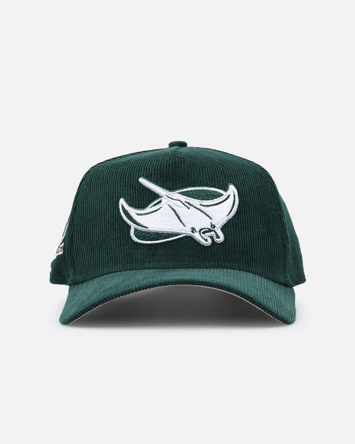 New Era Tampa Bay Devil Rays 'Dark Green Cord' 9FORTY A-Frame Corduroy Snapback Dark Green