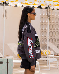 Loiter Racer Motor Jacket Charcoal