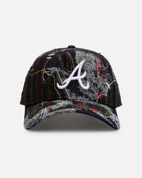 New Era Atlanta Braves 'Running Stitch' 9FORTY A-Frame Snapback Multi
