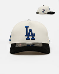 Pro Standard Los Angeles Dodgers 'Signature Suede' Pro Pinch Strapback Off White/Black