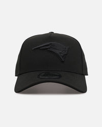 New Era New England Patriots 'Black on Black' 9FORTY A-Frame Snapback Black/Black