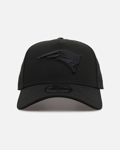 New Era New England Patriots 'Black on Black' 9FORTY A-Frame Snapback Black/Black