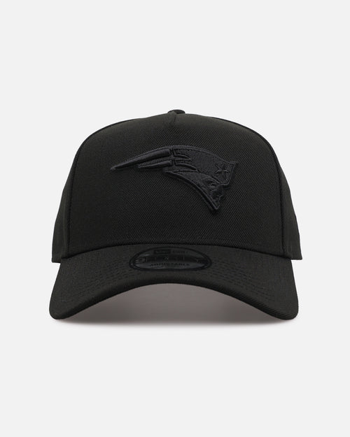 New Era New England Patriots 'Black on Black' 9FORTY A-Frame Snapback Black/Black