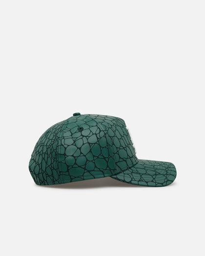 New Era Los Angeles Dodgers 'Croc Skin 2.0' 9FORTY A-Frame Snapback Dark Green