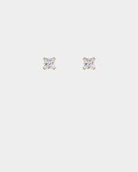 Saint Morta Square Cut Earrings Iced Gold