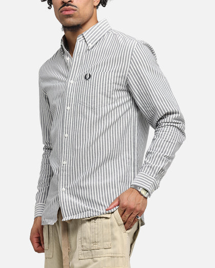 Fred Perry Stripe Oxford Shirt Blue
