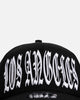 New Era Los Angeles Lakers 'Oversized Gothic Script Crown' 9FORTY A-Frame Snapback Black/White