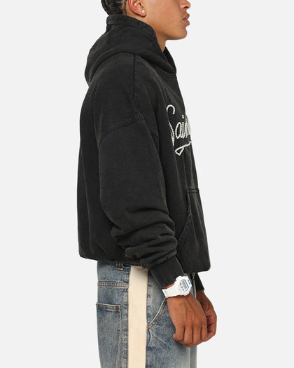 Saint Morta Pearl Script Hoodie Vintage Black