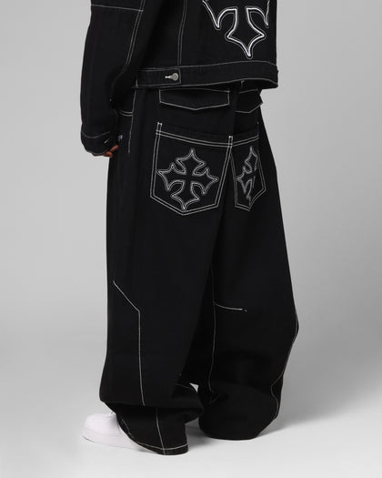 Loiter Biker Raver Jeans Black