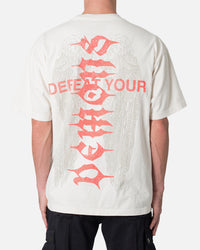MNML Defeat Your Demons T-Shirt Off White