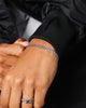 NXS 5mm Cuban Bracelet White Gold