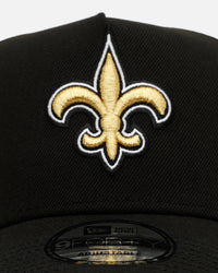New Era New Orleans Saints 'Black And Team Color' 9FORTY A-Frame Snapback Black/Official Team Color