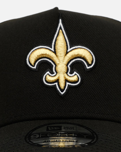 New Era New Orleans Saints 'Black And Team Color' 9FORTY A-Frame Snapback Black/Official Team Color