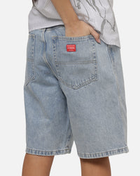 Worship Scripted Big Dawg Jean Shorts Worn Blue