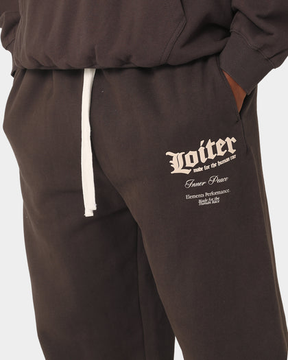 Loiter Art Studio Trackpants Charcoal