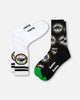 Foot-ies Penrith Panthers Crew Socks 2 Pack White/Black
