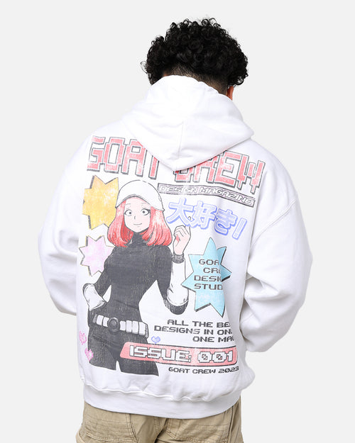 Goat Crew Demi Anime Hoodie White