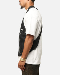 MNML Leather Holster Vest Black