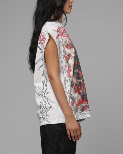 Loiter Dogpound Muscle T-Shirt Off White