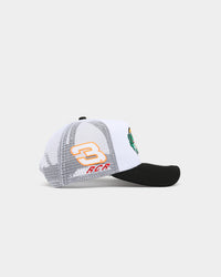 New Era X Nascar 9FORTY A-Frame Trucker Snapback White/Black