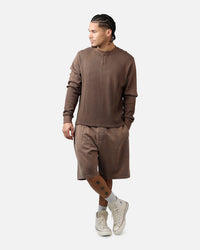 American Thrift Fleece Shorts Washed Brown
