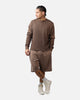 American Thrift Fleece Shorts Washed Brown