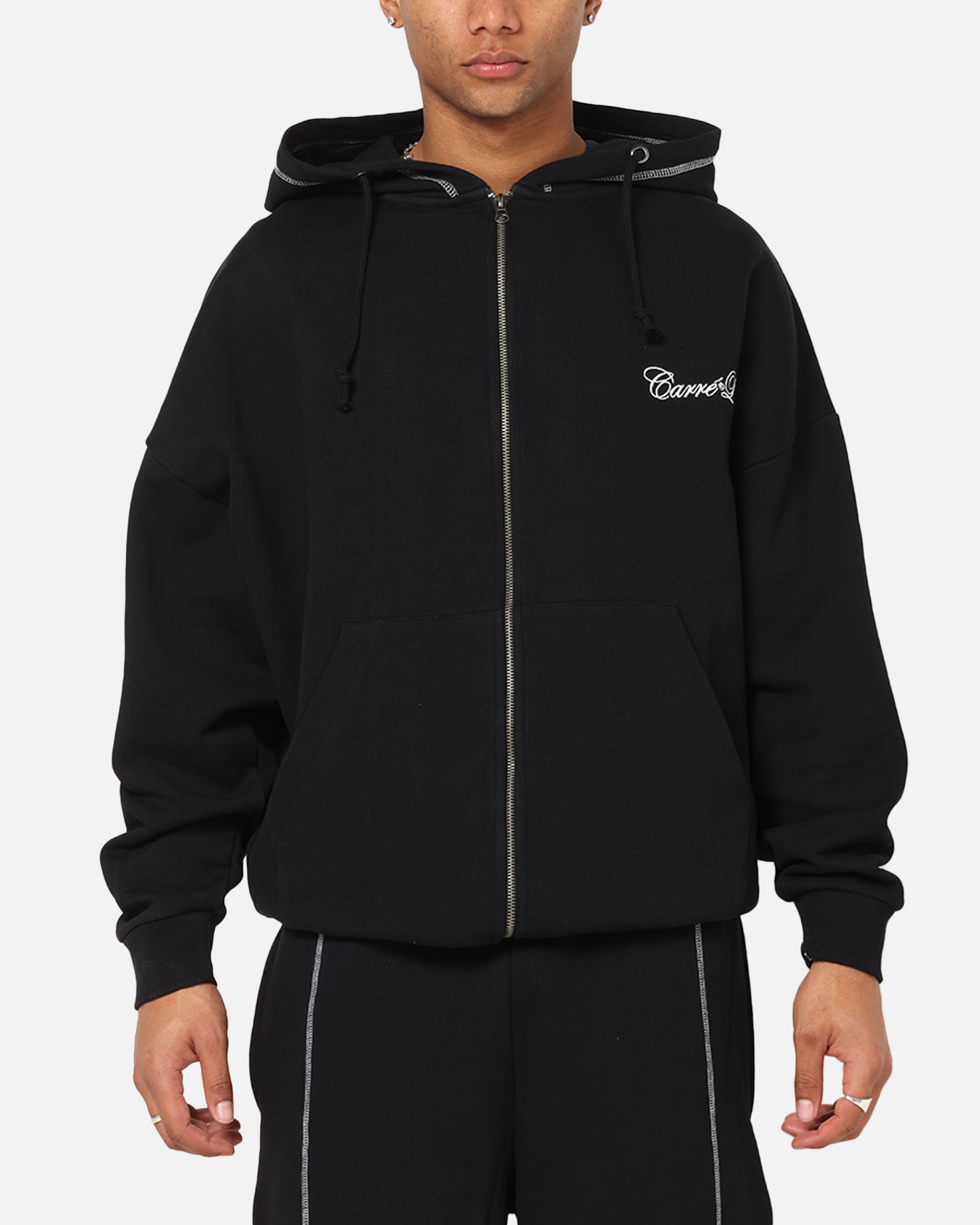 Carre Script Hoodie Black | Culture Kings US