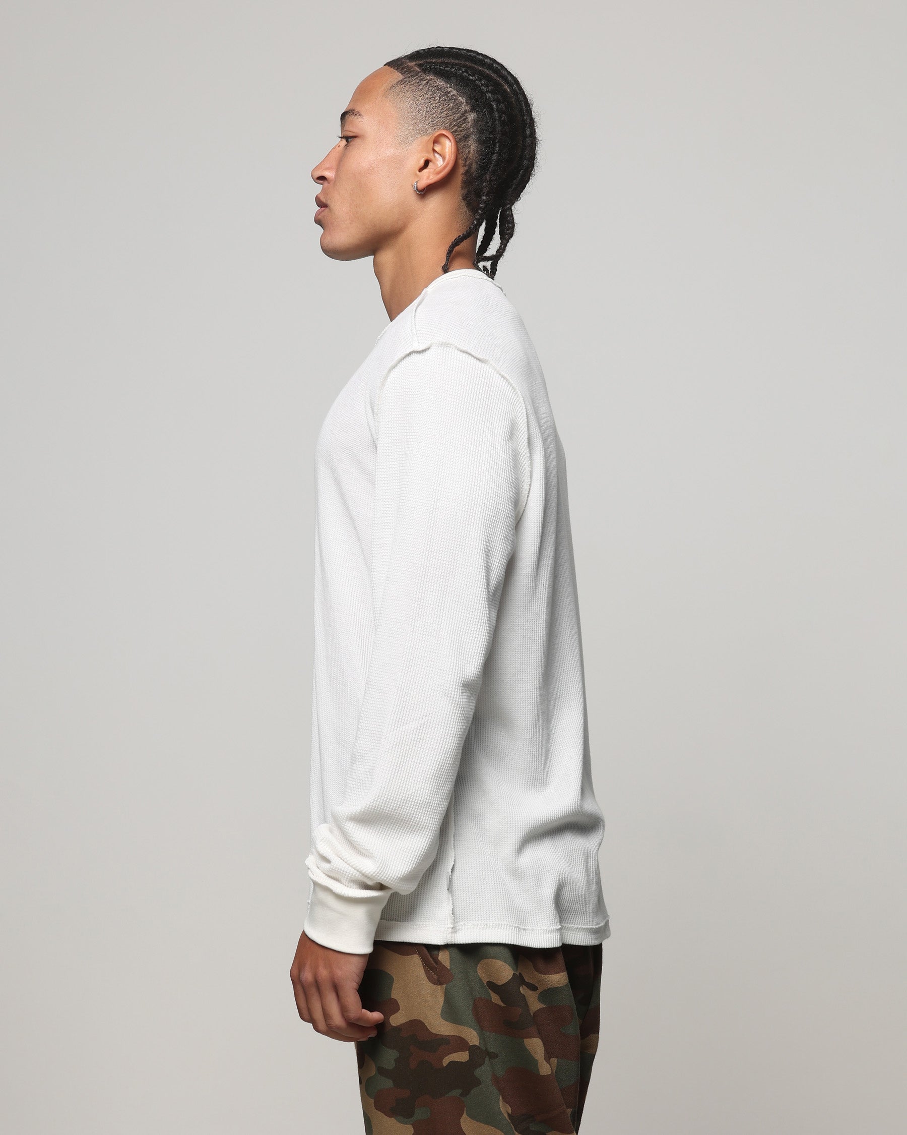 American Thrift Long Sleeve Thermal T-Shirt Off White | Culture